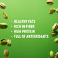 MMMM California Dry Roasted & Salted Extra Large In-Shell Pistachios, 1 Pound, Gluten-Free, Non-GMO, Vegan Snack