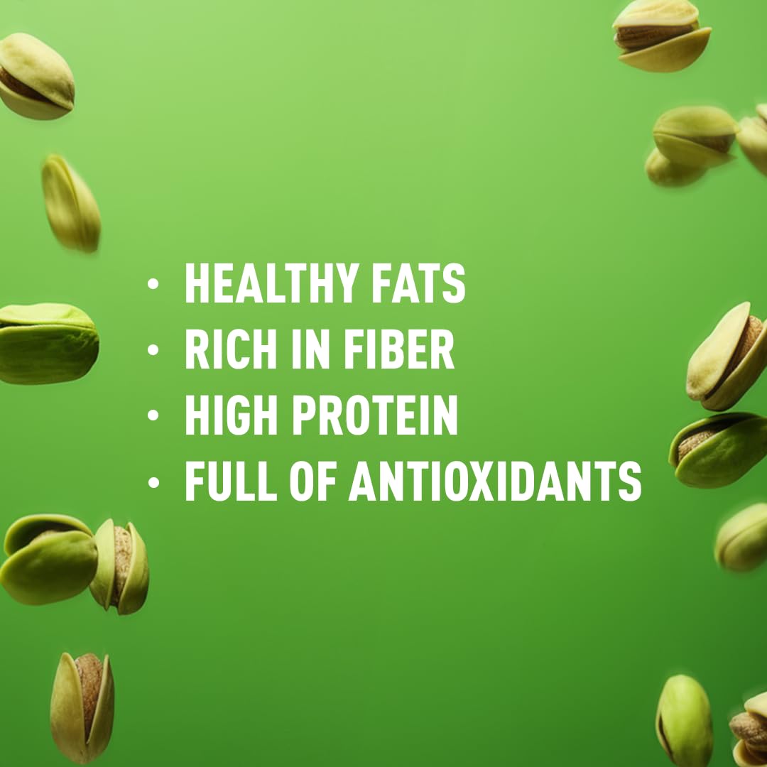 MMMM California Dry Roasted & Salted Extra Large In-Shell Pistachios, 1 Pound, Gluten-Free, Non-GMO, Vegan Snack