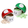 Super Mario Bros Mushroom Sour Candy. One (1) Mushroom Collectible Mushroom Tin. Sour Cherry Or Green Mushroom Shaped Candies 1