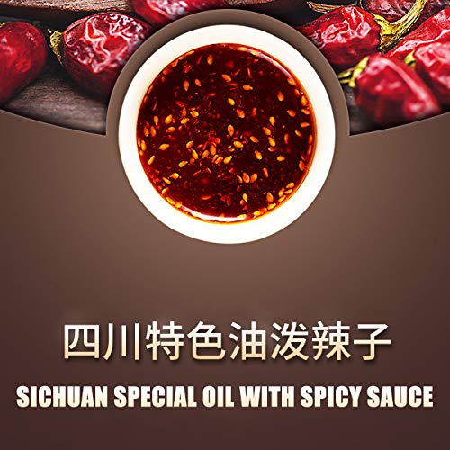 Szechuan Dan Dan Dry Noodle, Traditional Chinese Classic Noodles With Peppery Sauce, Sichuan Spicy Ramen Noodles, Non-Fried With