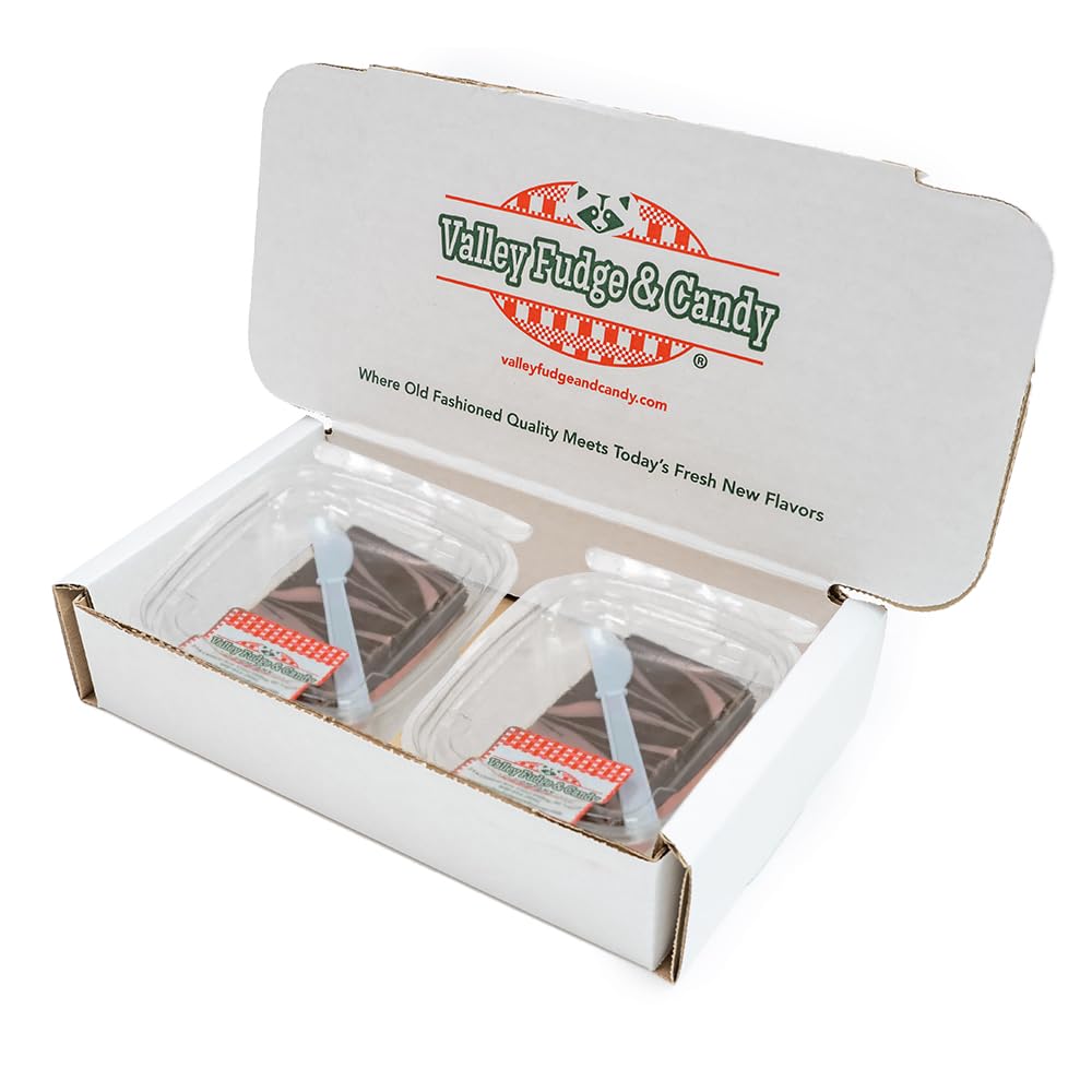 Valley Fudge Amaretto Chocolate Artisan Fudge, One Pound Package, Gourmet Candy