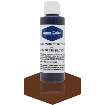 Americolor 4.5 Oz Chocolate Brown Soft Gel Paste