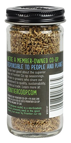 Frontier Co-op Organic Whole Anise Seed, 1.50-Ounce Jar, Adds Licorice-Like Flavor to Desserts, Stews, Bread, Tea, Kosher (Pack