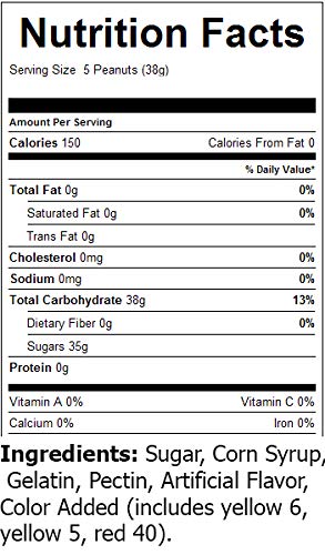 SweetGourmet Colored Circus Peanuts | Retro Marshmallow Candy | 2.5 Pounds