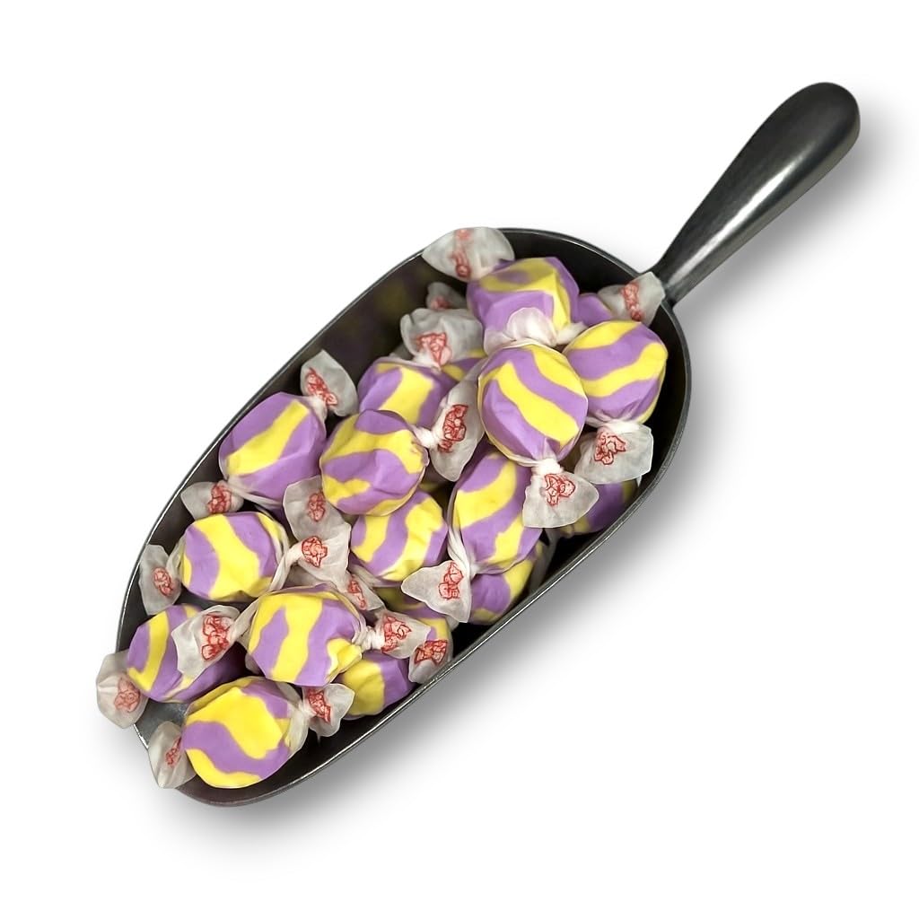 Premium Raspberry Lemonade Saltwater Taffy Chewy Candy Tart And Sweet Flavor Bulk 1 Lb Bag 60+ Pieces Individually Wrapped, Nut