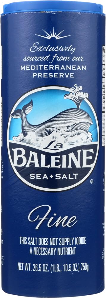 Mediterranean Sea Salt Fine Crystals 1 container, 26.5 Ounce