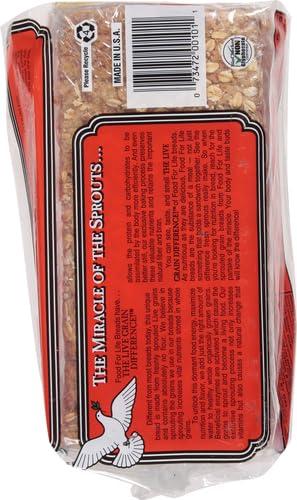 Food For Life Flourless Sprouted Grain Bread, 7 Grain, 24 oz (Frozen)