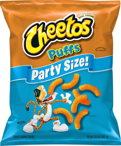 Cheetos Puffs Cheese Flavored Snacks, Party Size!, 13.5 Ounce