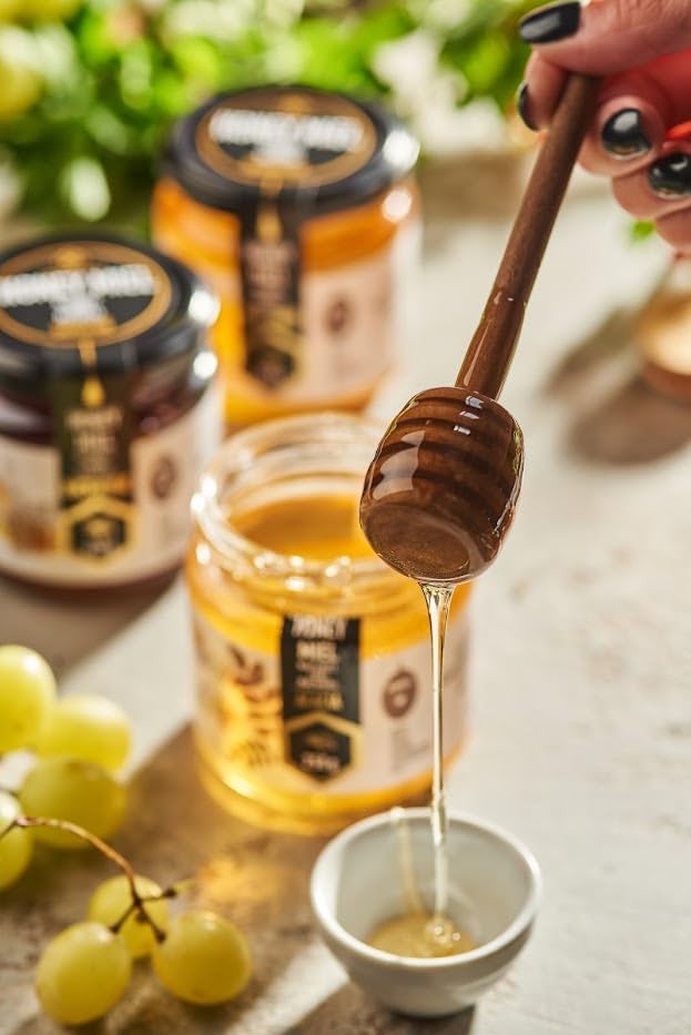 Honigma Raw Linden Honey | Exquisite Taste | 100% Pure | Unpasteurized | Unfiltered | Partially Crystallized | 250G/8.8Oz