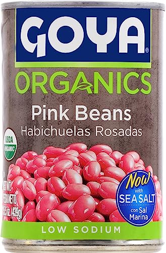 Goya Foods Organic Pink Beans, 15.5 Ounce (Pack Of 24) Natural