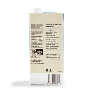 365 By Whole Foods Market, Organic Unsweetened Vanilla Almond Milk, 32 Fl Oz