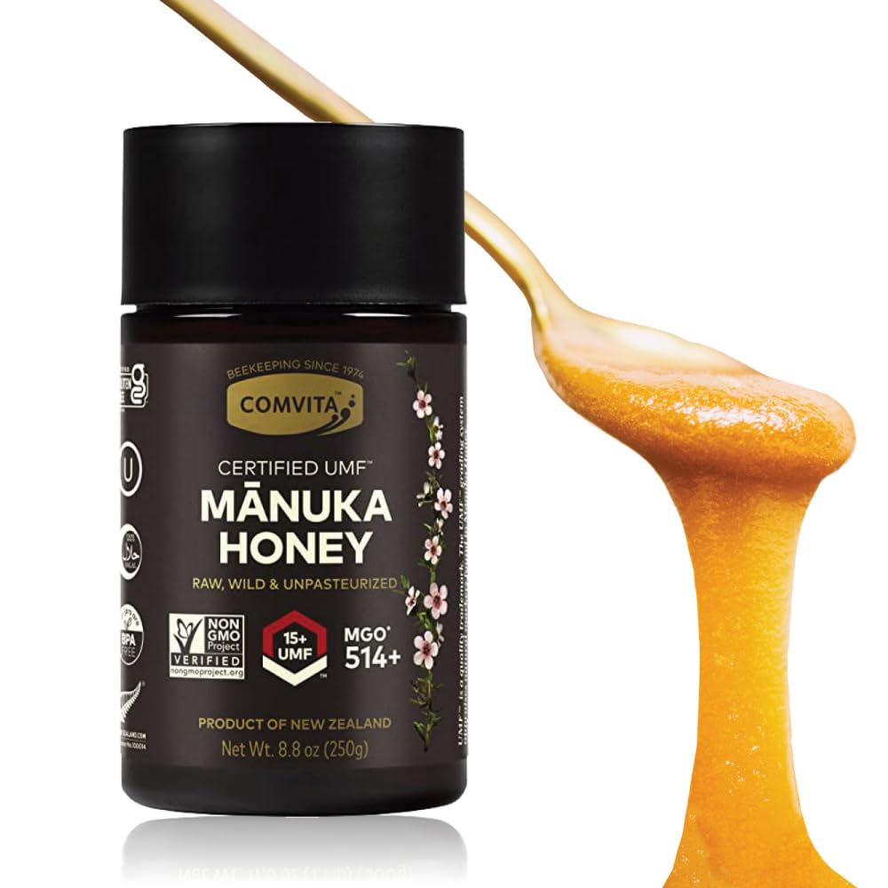 Comvita Manuka Honey (Umf 15+, Mgo 514+) New Zealands #1 Manuka Brand | Superfood For Gut & Immune Support | Raw, Wild, Non-Gmo