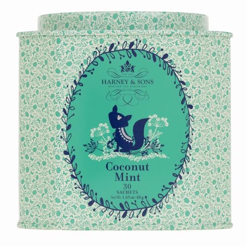 Harney & Sons Organic Coconut Mint Tea | 30ct sachet tin