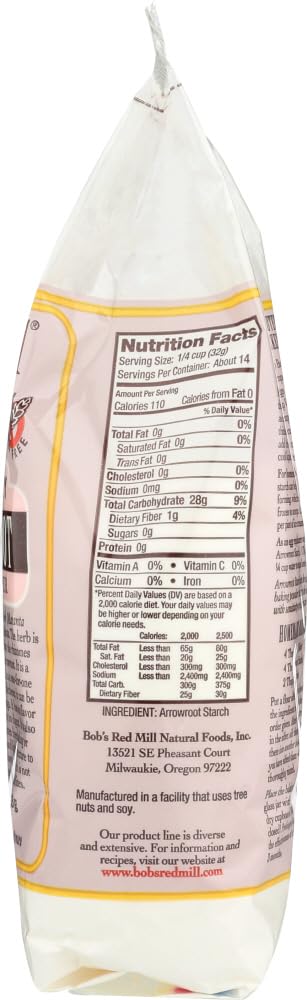 Bobs Red Mill Arrowroot Starch / Flour, 16 Ounce (Pack Of 1)