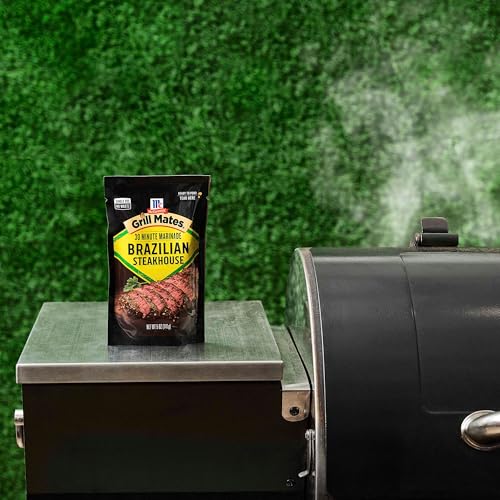 McCormick Grill Mates Marinade, Brazilian Steakhouse, 30 Minute Liquid Marinade, Single Use Pouch, No Waste, Exciting Brazilian-