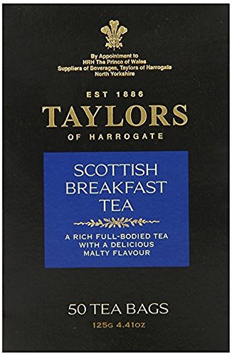 Taylors Of Harrogate, Tea; Scottish Breakfast - 50 Teabags, Pack Of 6