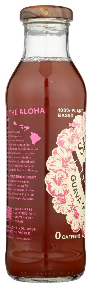 Shaka Tea Guava Gingerblossom Tea, 14 Oz (Pack Of 12)