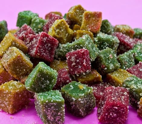 DON TURINOS Mexican Candy Fruit Cubes - Gluten-Free Guava, Quince, Apple, Hawthorn - 15.1 cm x 6.1 cm x 19.4 cm