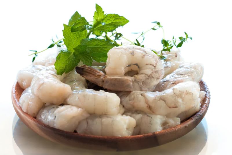 New York Steak & Seafood Wild-?aught Shrimp - Frozen Fresh Wild-caught Shrimp - Wild Caught Uncooked Shrimp - 160 oz. Colossal (