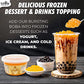 Fusion Select Lychee Bobaz Bursting Bobaz Popping Bobaz Pearls For Bobaz Tea, Bubble Tea, Fruit Tea, Yogurt Toppings 450 Grams