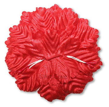 Capia Flowers Flat Carnation Capia Base for Corsages Bulk Wholesale 144 Pieces 20+ Colors Available (Red)