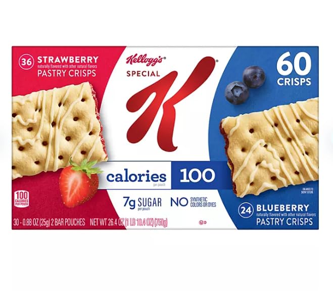 Special K Pastry Crisps, Strawberry And Blueberry (60 Ct.)