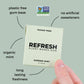 Refresh Plant Based Gum, Sugar Free, Long Lasting Chewing Gum With Stevia, Xylitol, Natural Flavors & Organic Ingredients, Low C