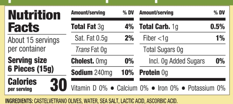 Mezzetta Sliced Castelvetrano Olives| Non-Gmo, Gluten Free, Keto Vegetarian | 8.25 Ounces Drained Weight (Pack Of 6)