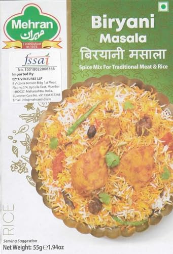 Mehran Biryani Whole Masala ,55 Gms (Pack Of 4),Turmeric