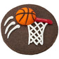 24 Pc - Sport Theme Edible Sugar Cake Cupcake Cookie Toppers Decorations (Basketball)
