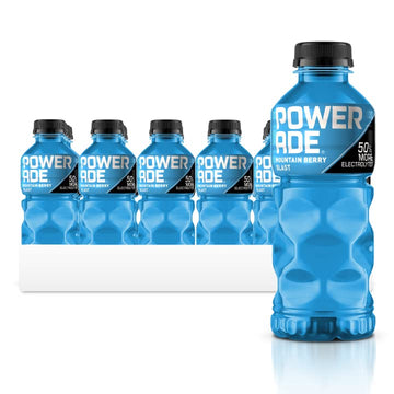 Powerade Sports Drink Mountain Berry Blast, 20 Ounce (Pack Of 24)