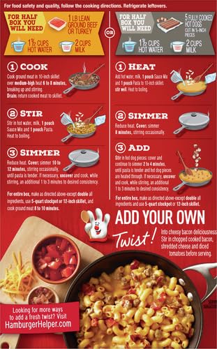 Hamburger Helper Cheeseburger Macaroni Twin Pack, 13.6 Oz