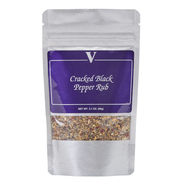 Cracked Black Pepper Rub- 3.1 Ounce Cube - A Classic Montreal Style Steak Seasoning Blend. Use On Steak, Chicken, Pork Or Vegeta