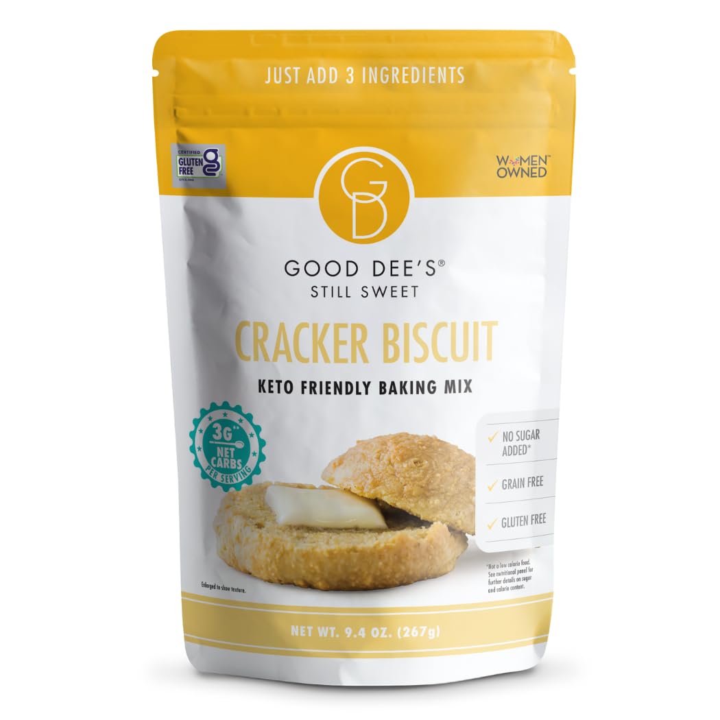 Good Dees Low Carb Baking Mix, Keto Cracker Biscuit Mix, Gluten Free, 9.4 Ounce