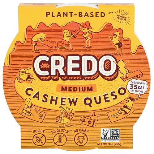 Credo Foods Medium Cashew Queso, 9 Oz