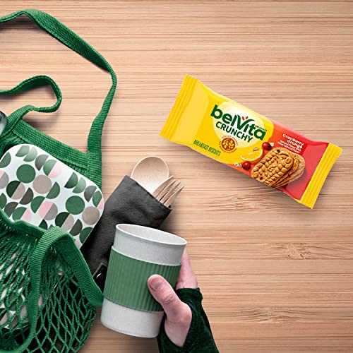 belVita Breakfast Bars Biscuits, Cranberry Orange, 30 Total Packs, 6 Boxes (4 Biscuits Per Pack)
