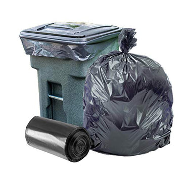 Plasticplace 95-96 Gallon Garbage Can Liners    1.5 Mil     Black Heavy Duty Trash Bags     61    X 68    (25Count)