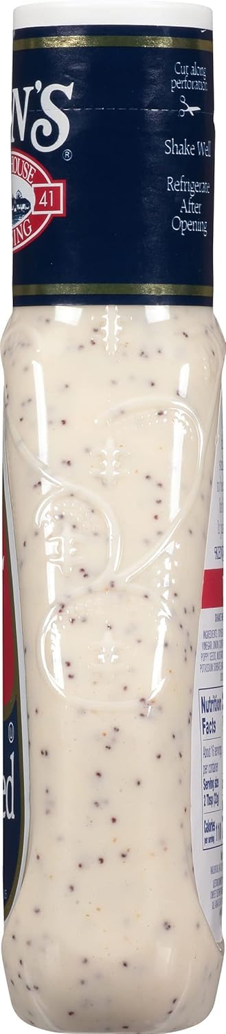 Kens Steakhouse Lite Poppy Seed Dressing (3 Pack) 16 Oz Bottles
