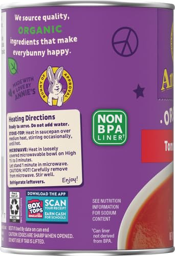 Annies Organic Tomato Canned Soup, Non-Gmo, 14.3 Oz