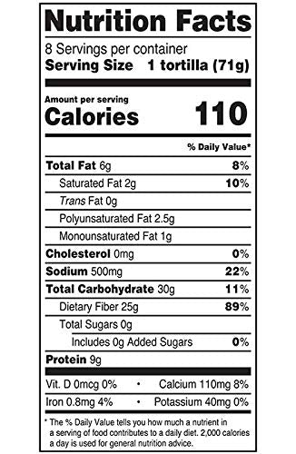 Mission 10 Inch Carb Balance Whole Wheat Tortillas Large Burrito 8 Ct 20 Oz Pack Of 2 Total Of 40 Oz Kosher Certified