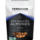 Terrasoul Superfoods Organic Dry-Roasted & Lightly Salted Almonds, 16oz Resealable Pouch - Perfect for Snacking, Baking, and On-