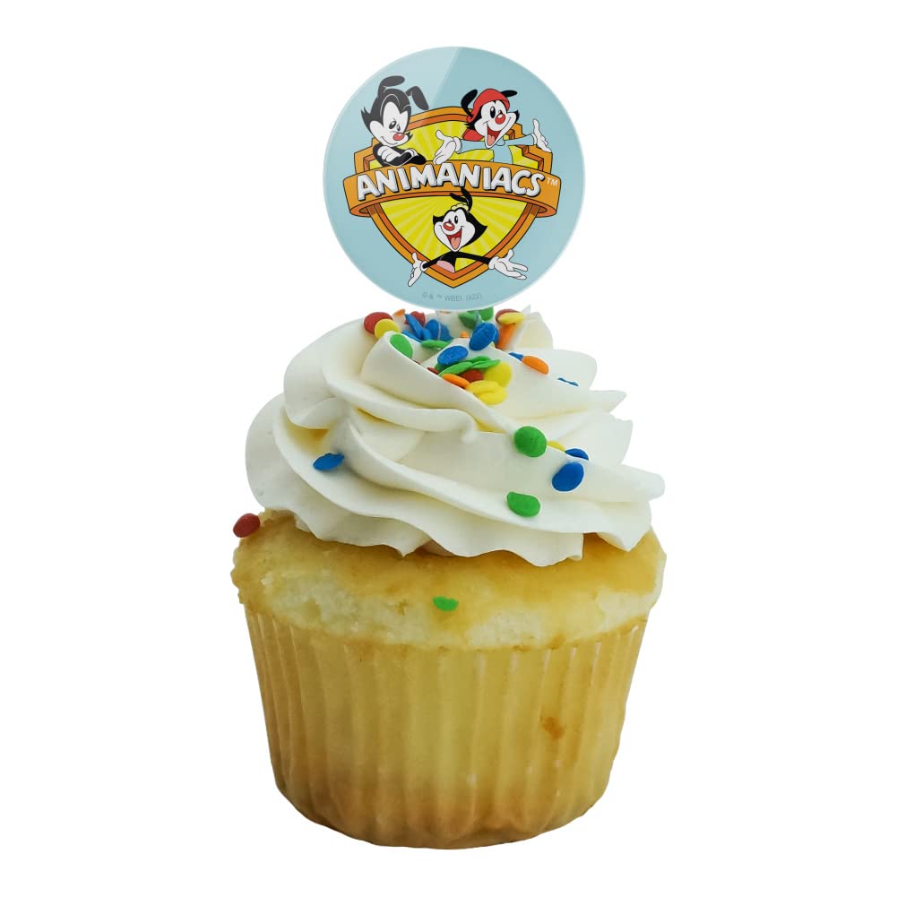 GRAPHICS & MORE Animaniacs Cupcake Picks Set of 6 - Multi Color - One Size