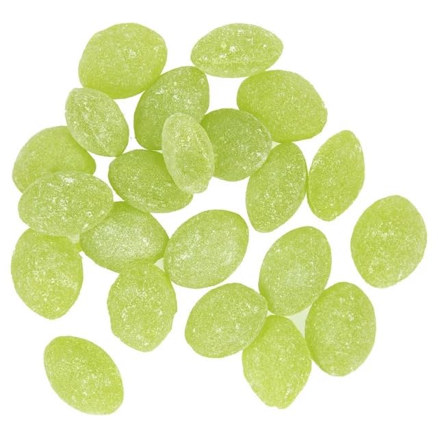 Claeys Green Apple Sanded Drops 2Lb Approx 145 Hard Candy Drops - St Patricks Day Green Snacks & Treats, Bulk Candy Green Sucker