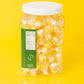 Papa'S Puffs Lemon Flavored Pure Sugar Candy - Individually Wrapped In Resealable Tub - Fat-Free, Gluten-Free, Cholesterol-Free