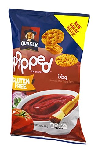 Quaker Popped Gluten Free Rice Snacks BBQ Flavor - 3.03 oz