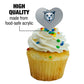 GRAPHICS & MORE Acrylic Cupcake Picks Set of 6 - Daemen College Heart Love Toppers