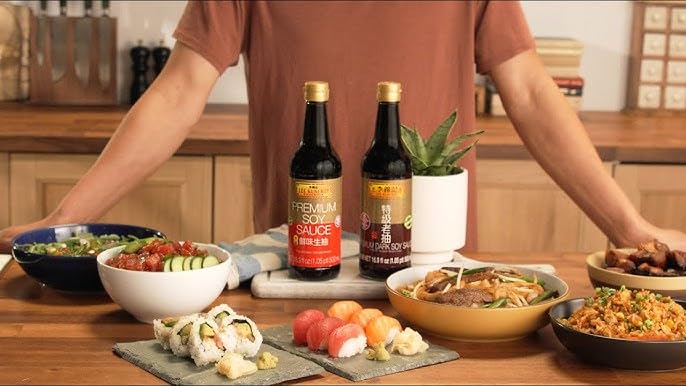 Hongkong Premium Light Soy Sauce 16.9 Fl. Ounce 500Ml And Premium Dark Soy Sauce 16.9 Fl. Ounce 500Ml Lijinji
