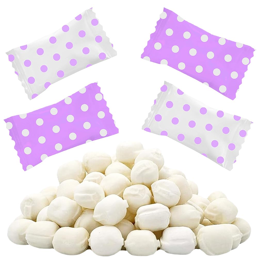 Fruidles Big Dots Buttermints, After Dinner Mints, Fat-Free, Kosher Certified, Individually Wrapped (Lavender, 55 Pieces)
