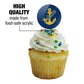 Lake Superior State University Primary Cupcake Picks Toppers Decoration Set Of 6