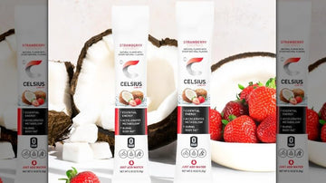 Celsius On-The-Go Energy Powder Sticks Variety Pack, Zero Sugar, 15 Count - Flavors: Dragonfruit Lime, Berry, Strawberry Coconut